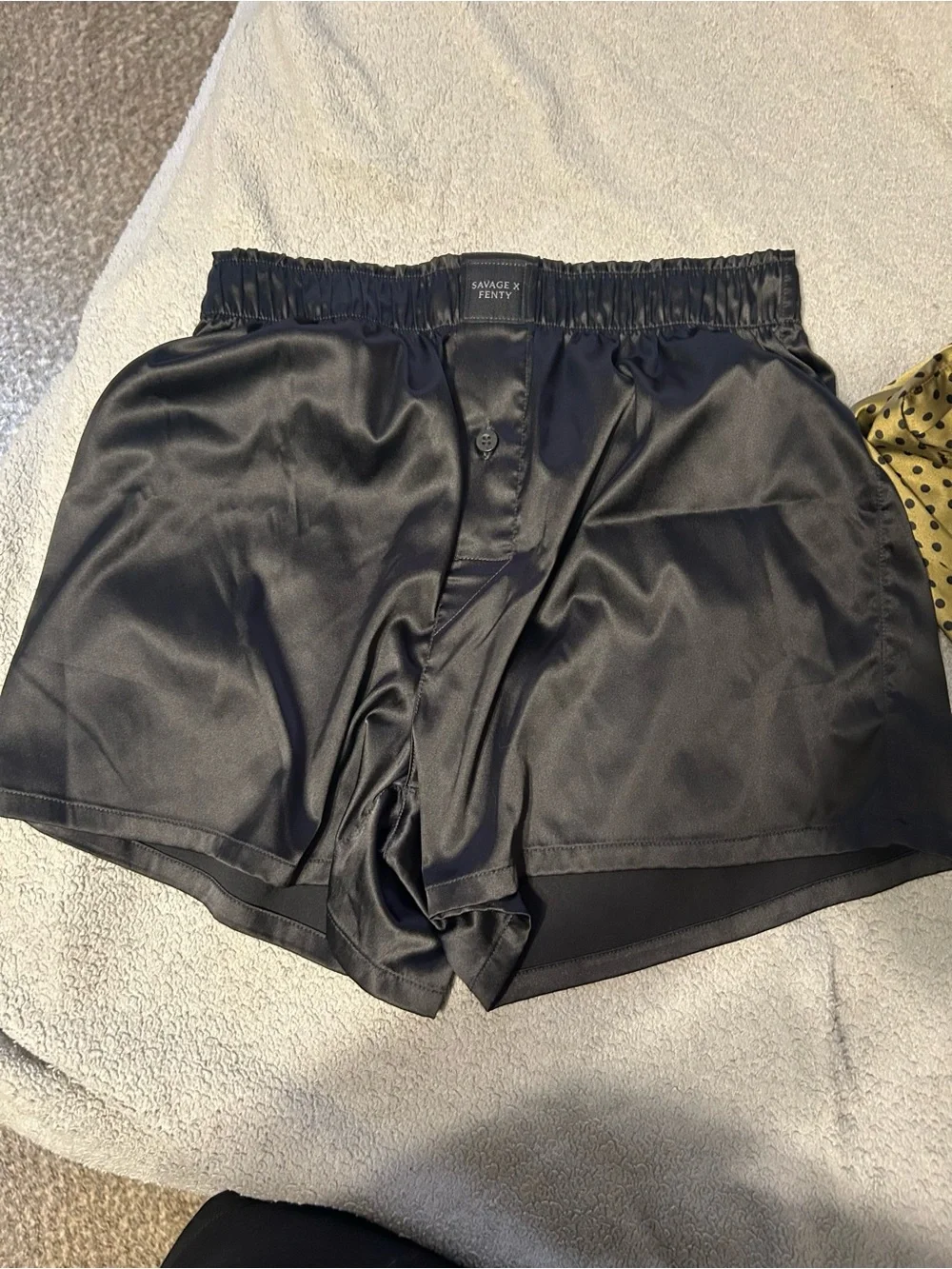 Savage X Fenty Satin Boxer Briefs Set of 9 in Red, Black, Silver & Animal Prints
